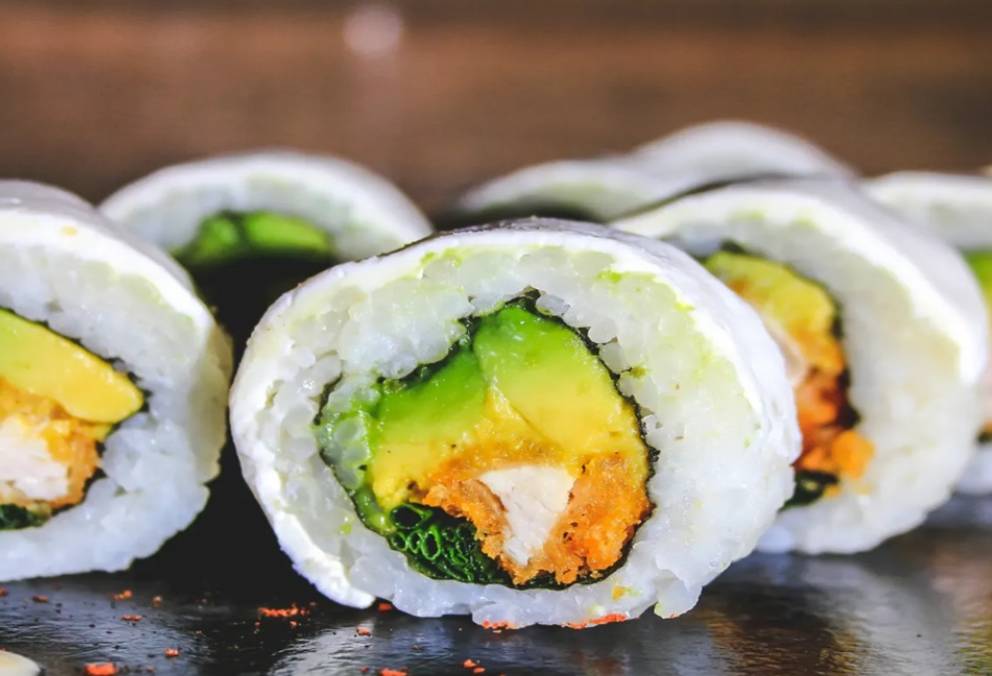 Sushi de Pollo Kumai y Envuelto en Queso